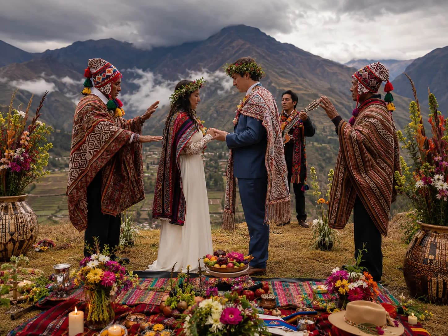 CASAMENTO ANDINO NOS ANDES PERUANOS.