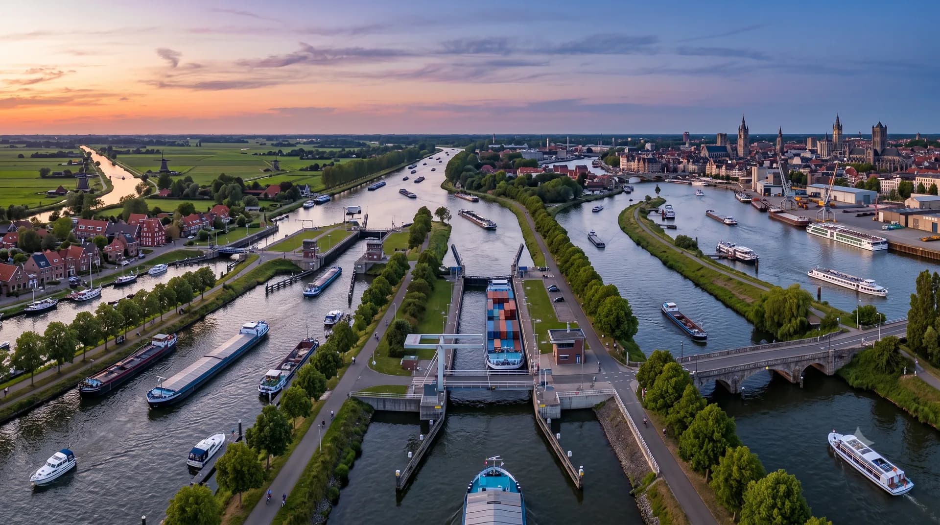 Vias Navegáveis da Holanda e Bélgica